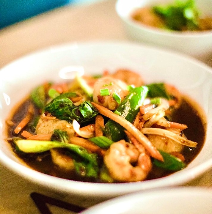 Shrimp + Scallops w/ Black Bean Garlic Sauce