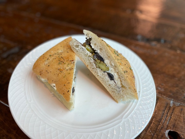 VEGETARIAN FOCACCIA SANDWICH