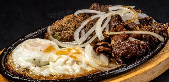 C4. Sizzling Beef Steak w/ Eggs