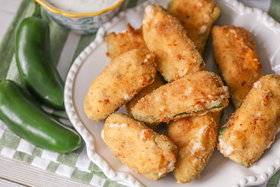 Cream Cheese Filled Jalapeño Poppers