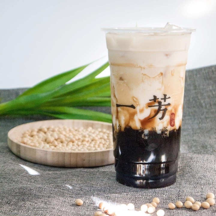 Brown Sugar Pearl Soy Latte 黑糖粉圓豆奶