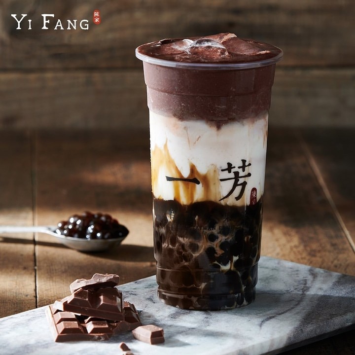 Brown Sugar Pearl Cocoa Latte 黑糖粉圓可可鮮奶