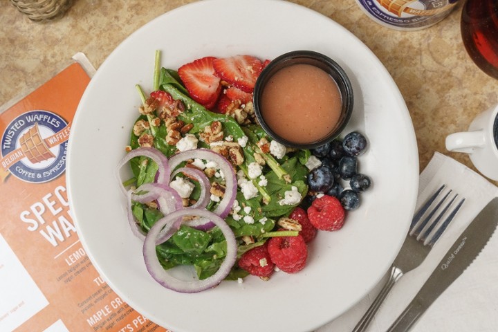 Twisted Spinach & Berries Salad