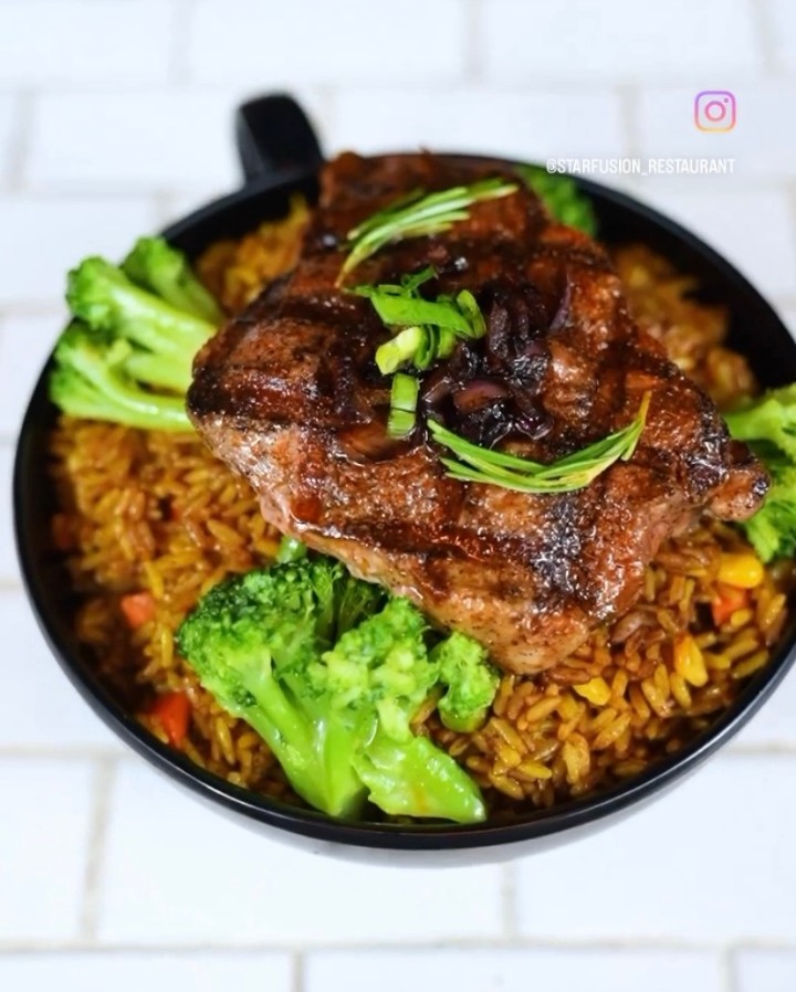 Grilled Steak Fried Rice Bowl