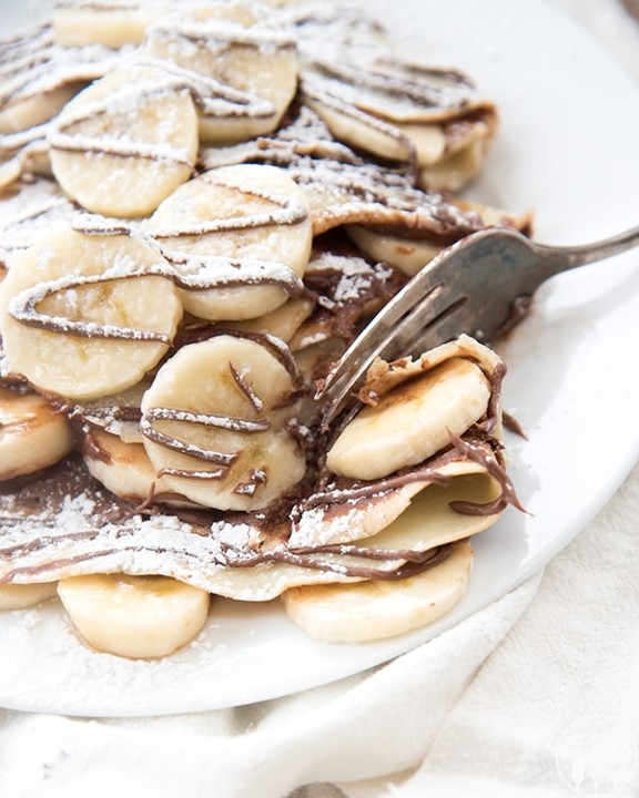 Banana Nutella Crepes