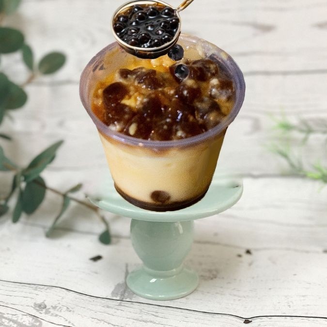 Brown Sugar Boba Pudding