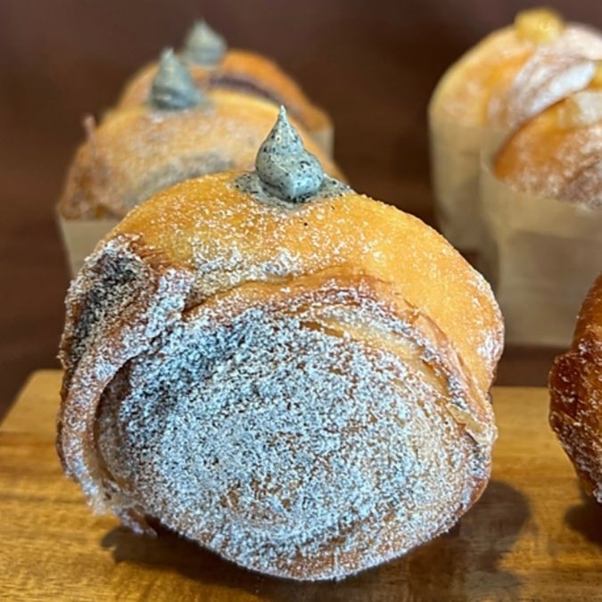 Brioche Donut-Black Sesame