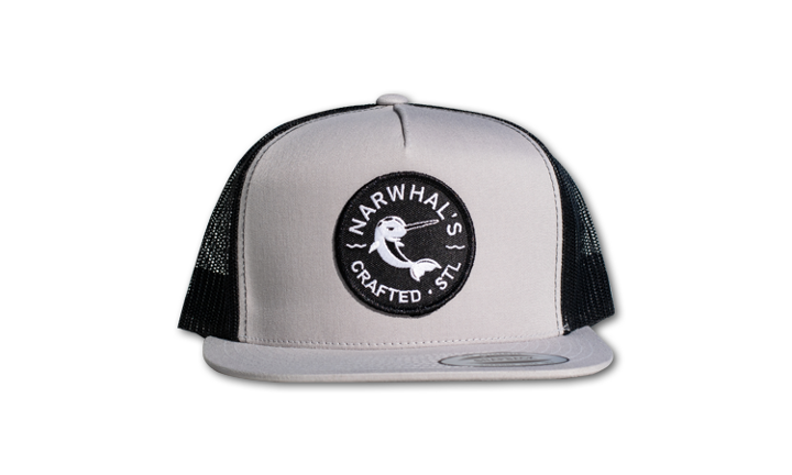 Gray Flatbill Patch Hat