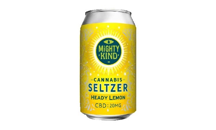 Mighty Kind CBD Seltzer Heady Lemon (12oz)