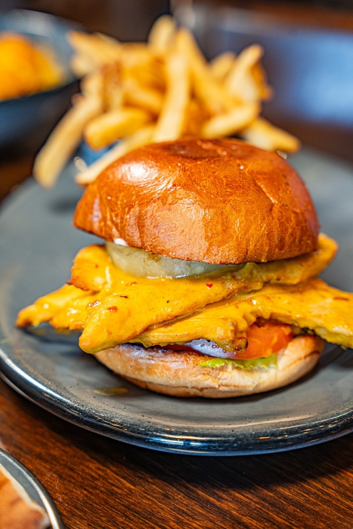 Double Grilled Chicken Breast Burger