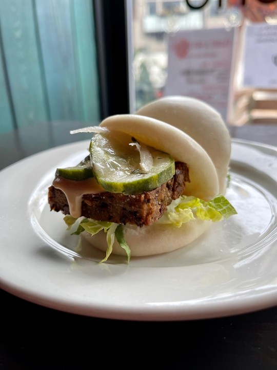 Mushroom Scrapple Steamed Buns