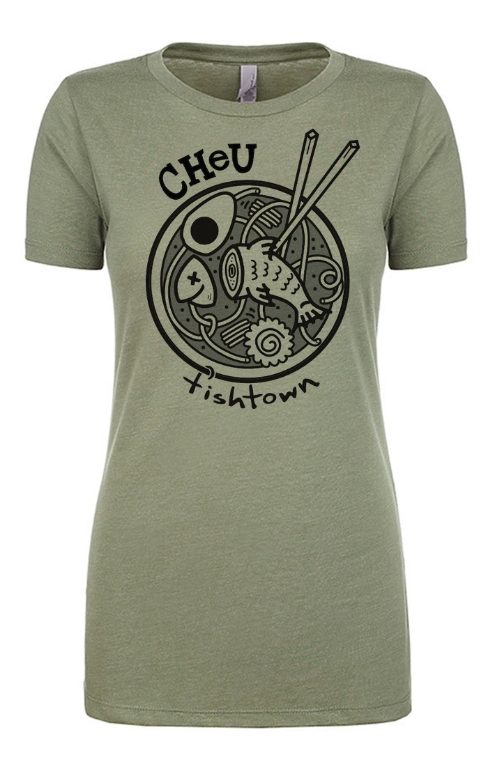 CheU Fishtown Olive Womens Adult T-Shirt