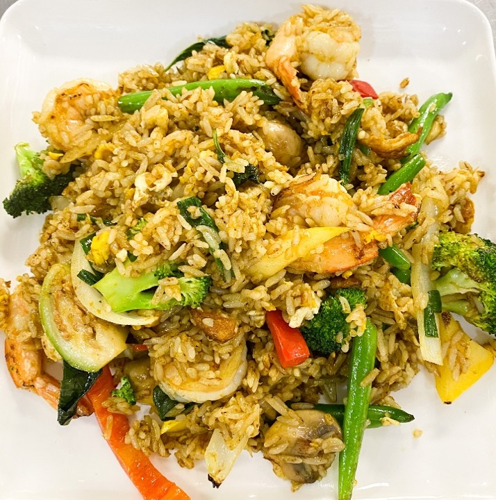 Green Curry Fried Rice (GF) (VG)