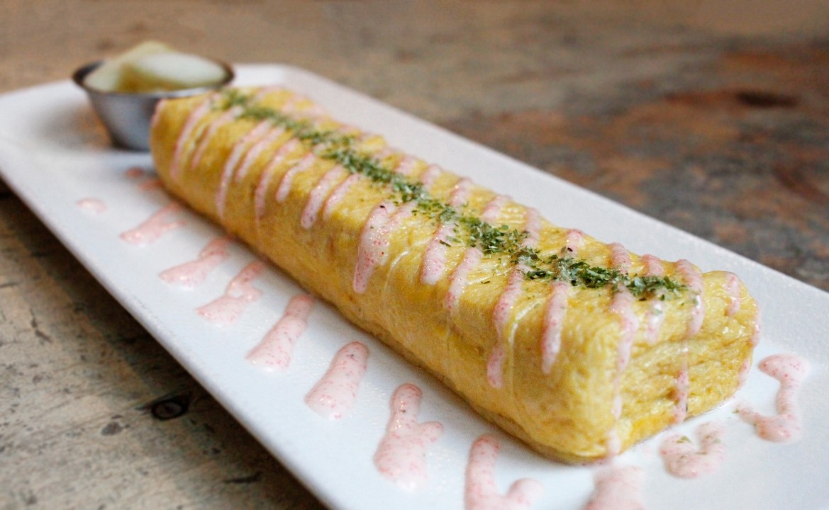 Rolled-up Cod Roe Omelette