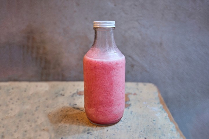 Pink Raspberry, 16oz bottle Makgulli Slushy (4.8% ABV)