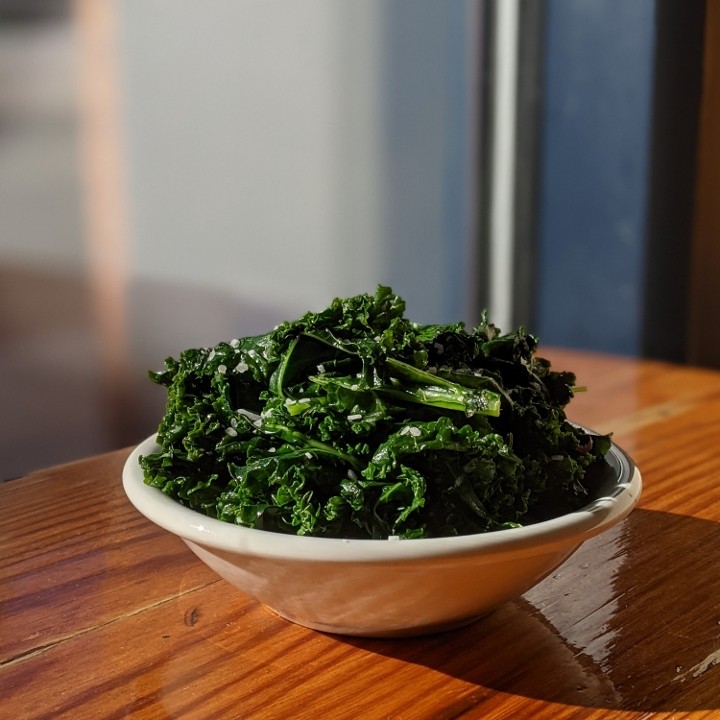 Sautéed Kale (Gluten Free, Vegan).