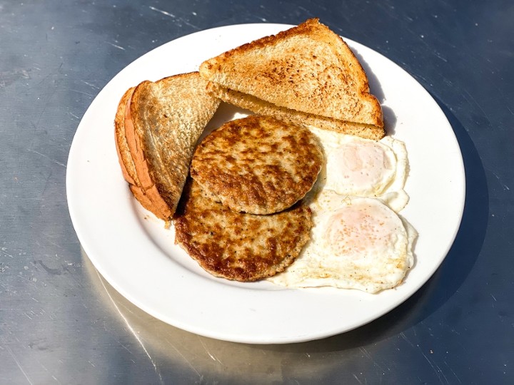 Two Eggs, Meat & Toast