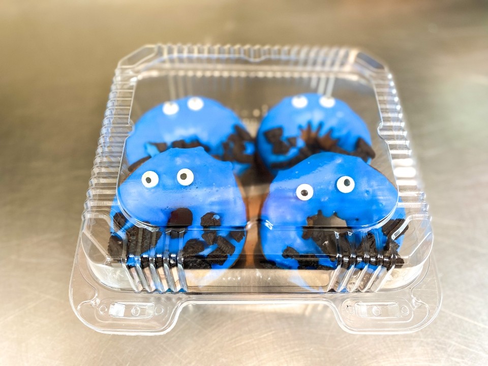 4pk Cookie Monster Donuts