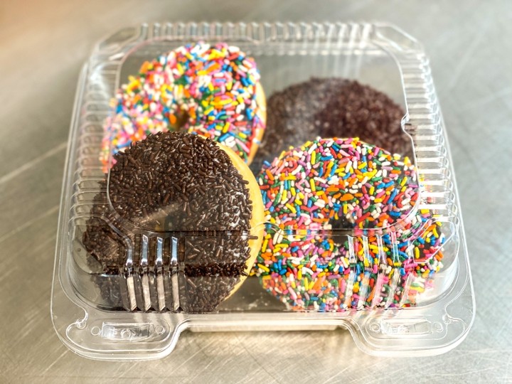 4pk Sprinkle Donuts