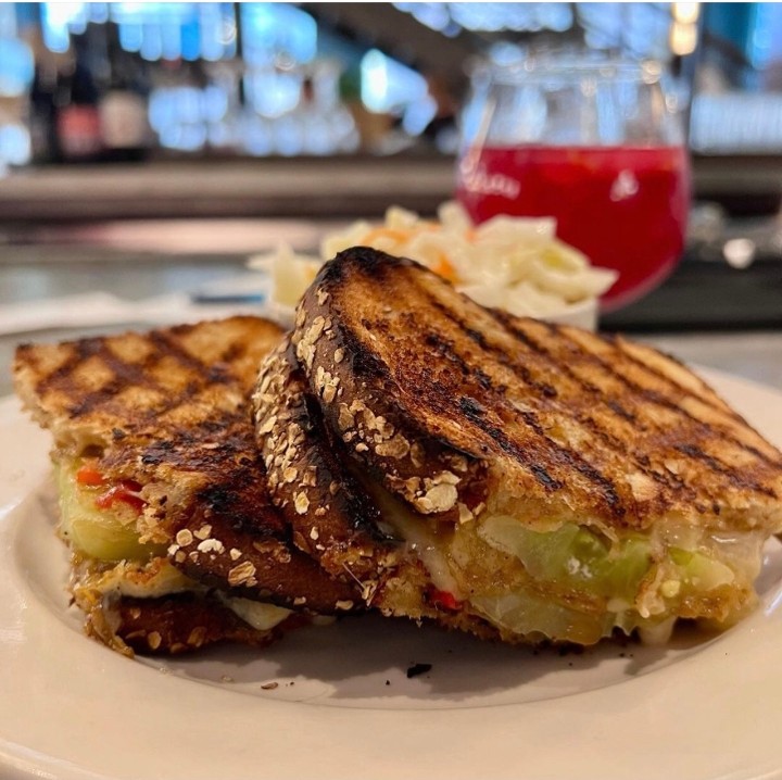 Grilled Pimento Cheese and Fried Green Tomato