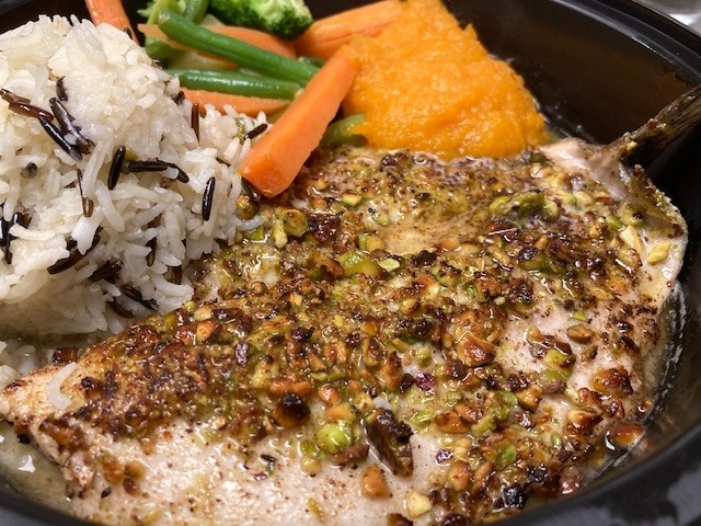 Pistachio Crusted Rainbow Trout