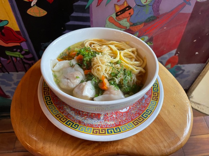 Jewish Chicken Wonton Noodle Soup