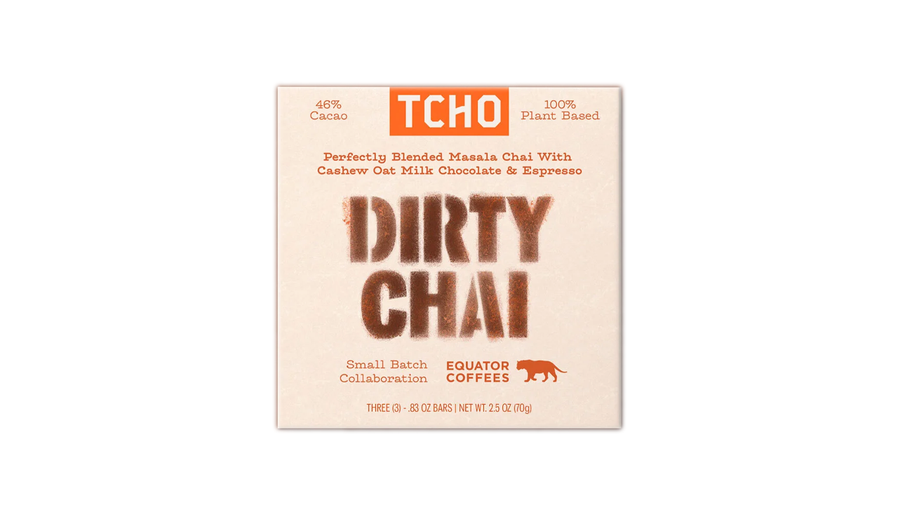 TCHO Dirty Chai chocolate bar