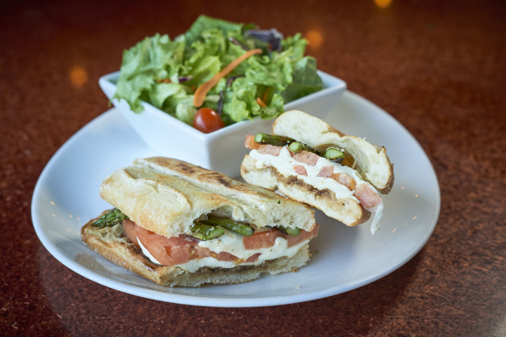 Caprese and Asparagus Panini