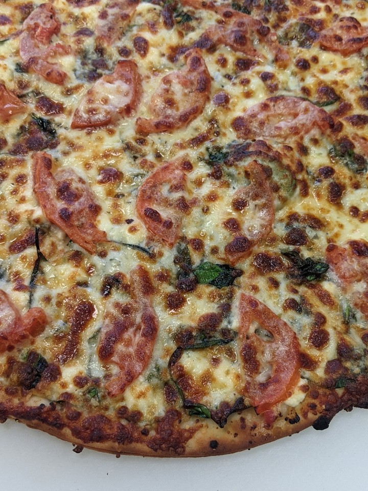 16" White Margherita Pizza