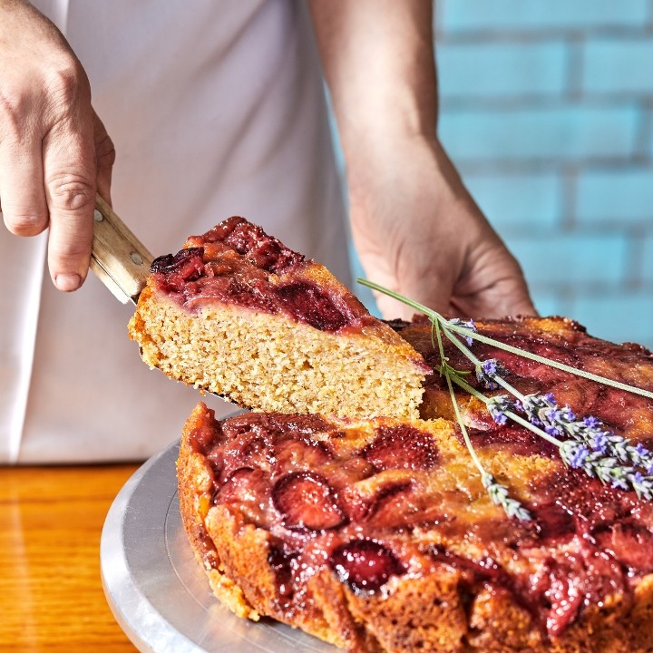 GF Upside Down Cornmeal Cake