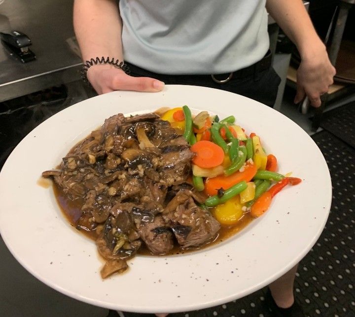 Marsala  Steak Tips