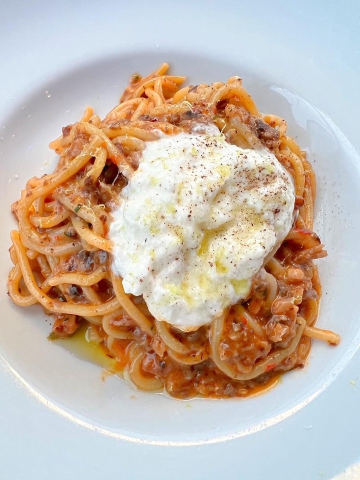 Spaghetti + Mixed Mushroom Ragu