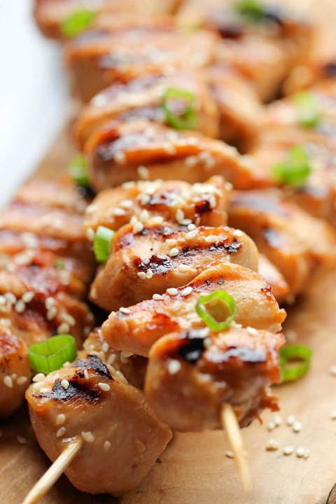 Teriyaki Sesame Chicken Skewer