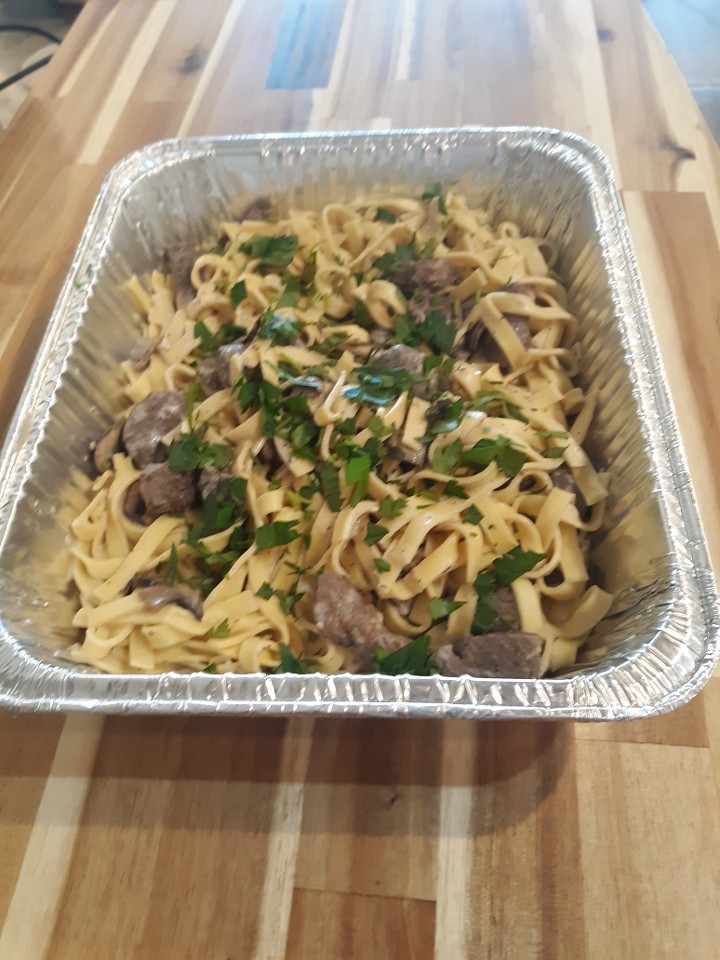 Beef Stroganoff with Egg Noodles - Family Portion