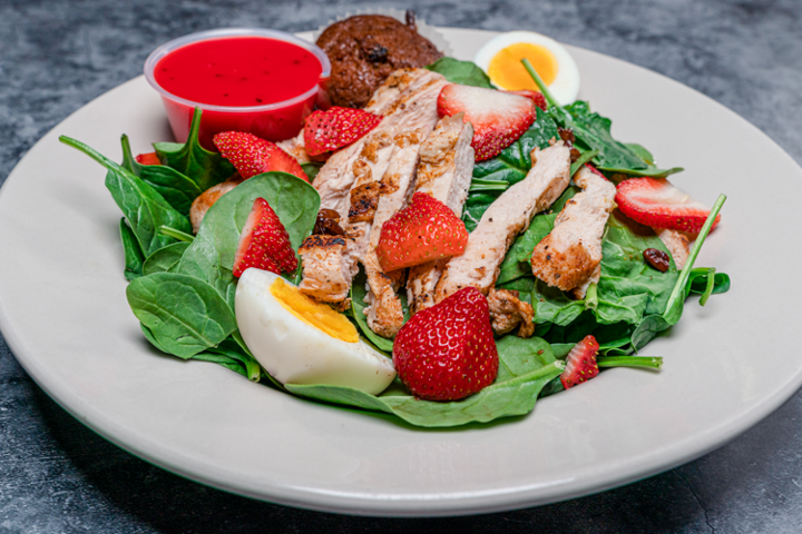 Spinach Salad with Grilled Chicken