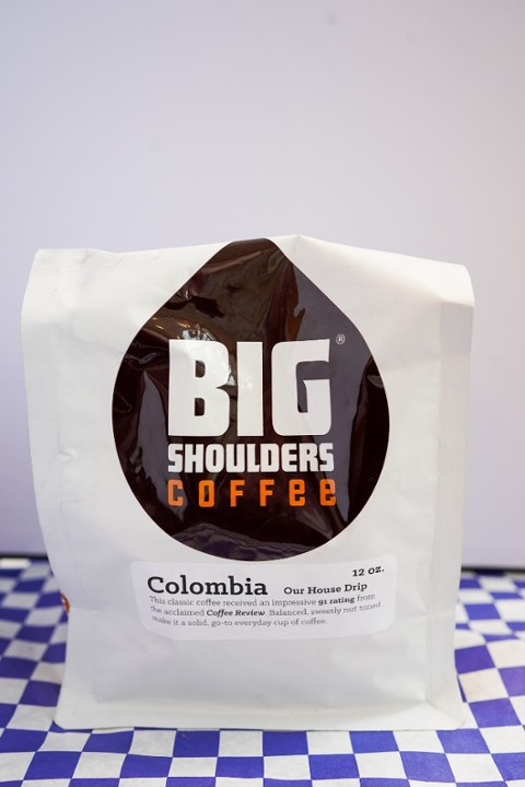 12 oz  Whole Colombia Big Shoulders Coffee
