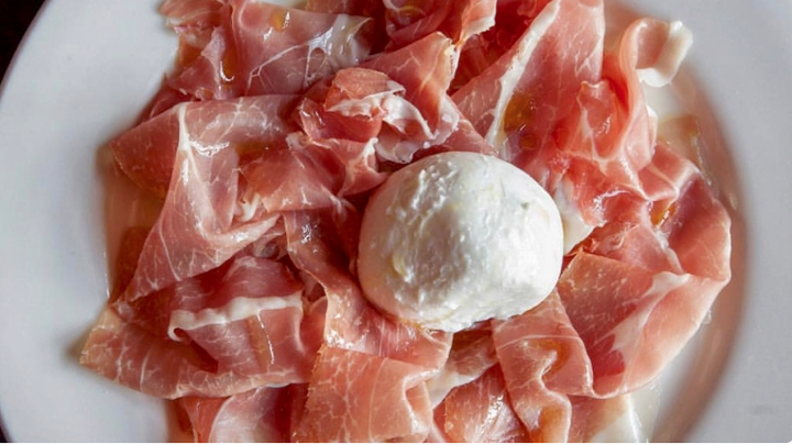 Prosciutto di Parma and Burrata