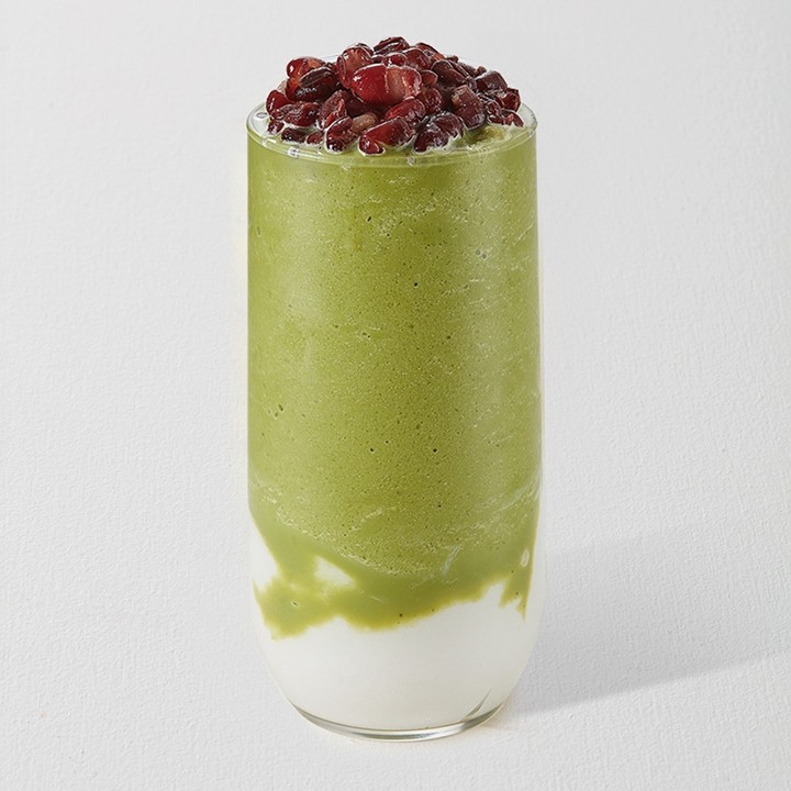 Mochi Matcha Frostie with Red Bean