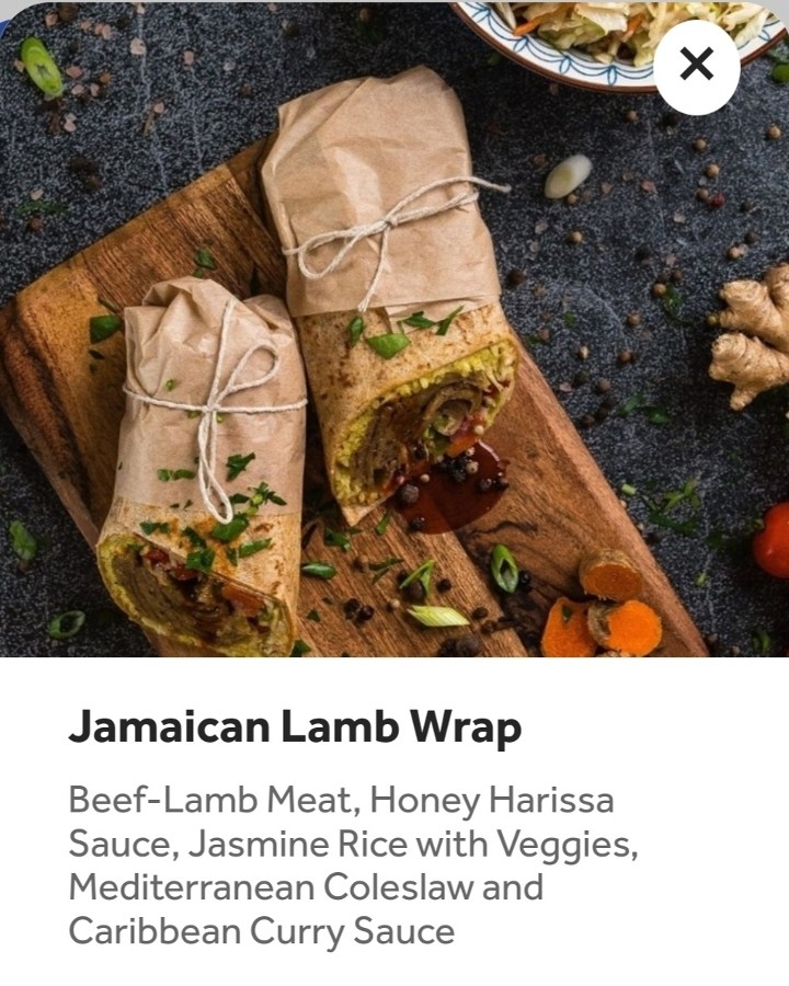 Jamaican Lamb Wrap