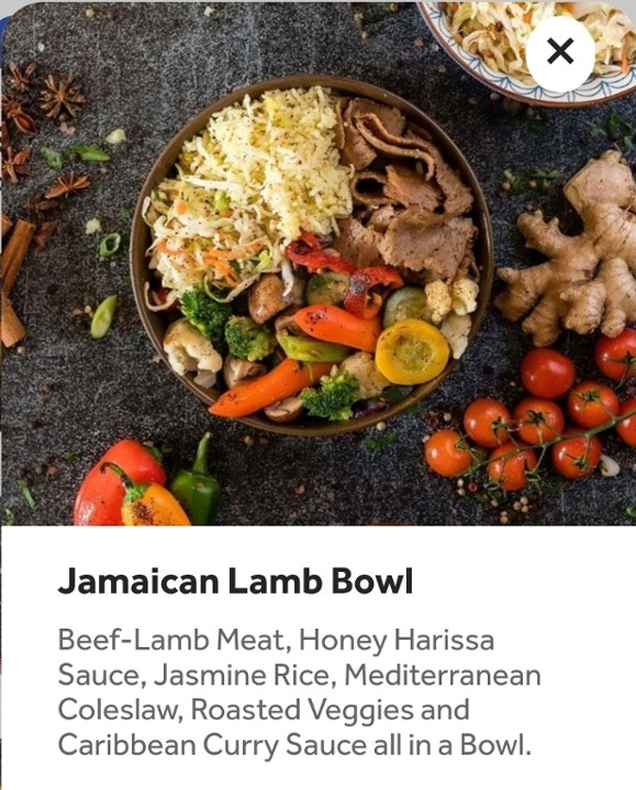 Jamaican Lamb Bowl