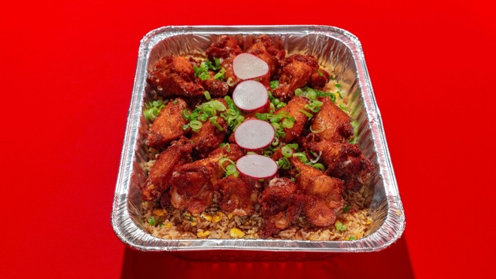 Party Tray Chicken Wing Fried Rice