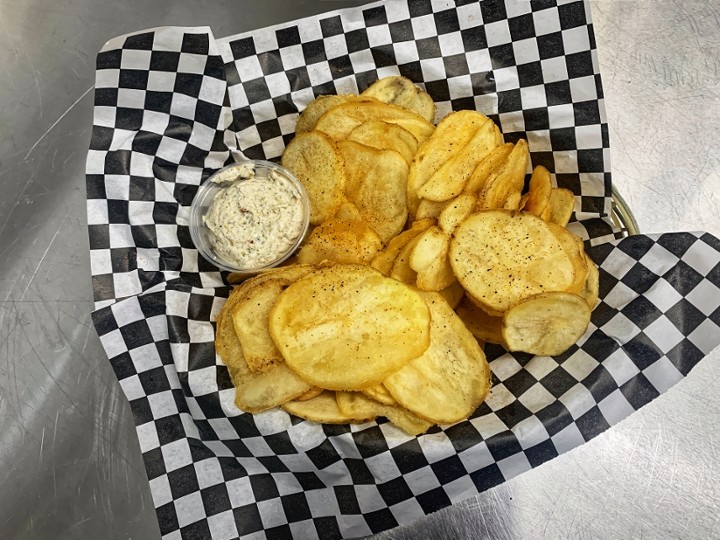 Chips & Homemade Hoozel Dip Basket