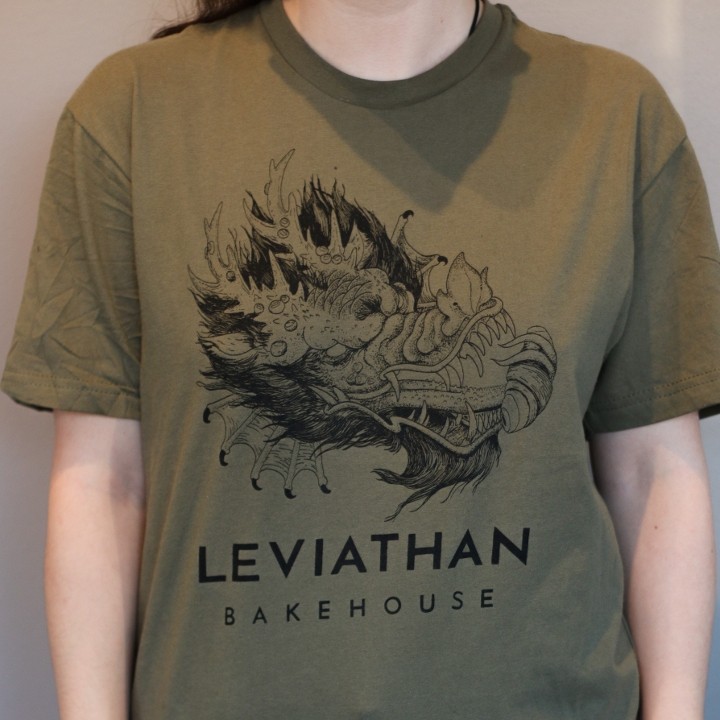 "Leviathan Bakehouse" Graphic Green T-Shirt