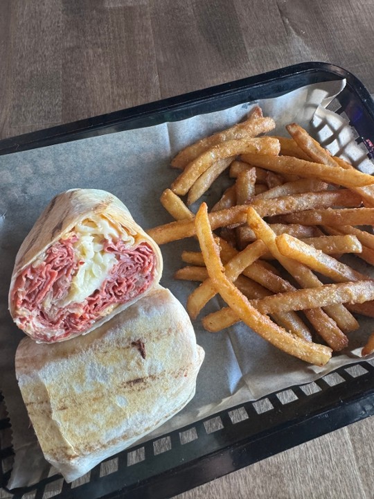 Reuben Wrap w/fries