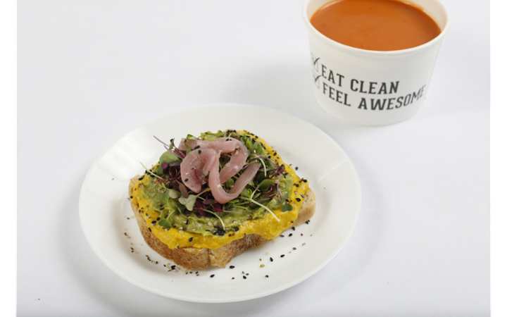 Plant Based Soup and Toast Combo