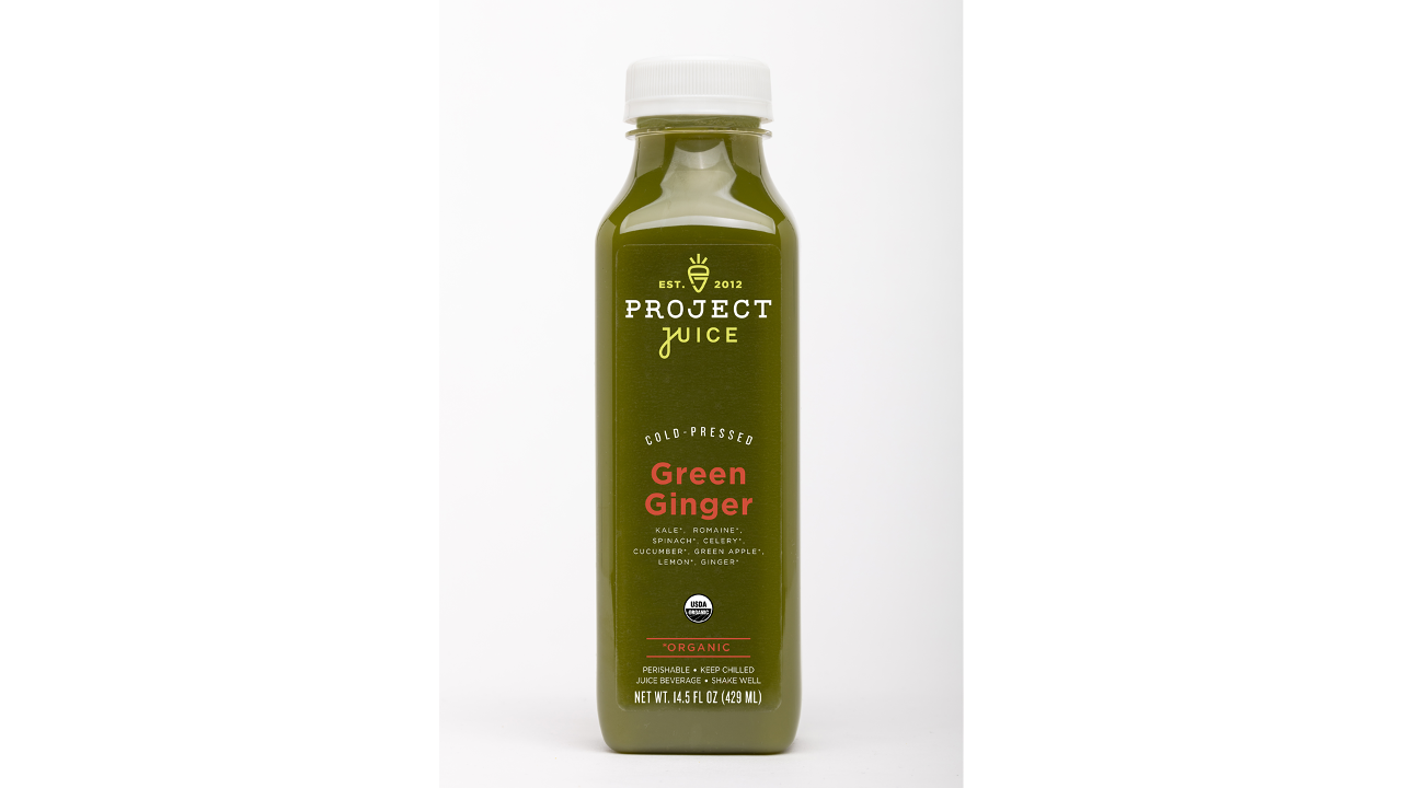 Green Ginger Juice Bottled