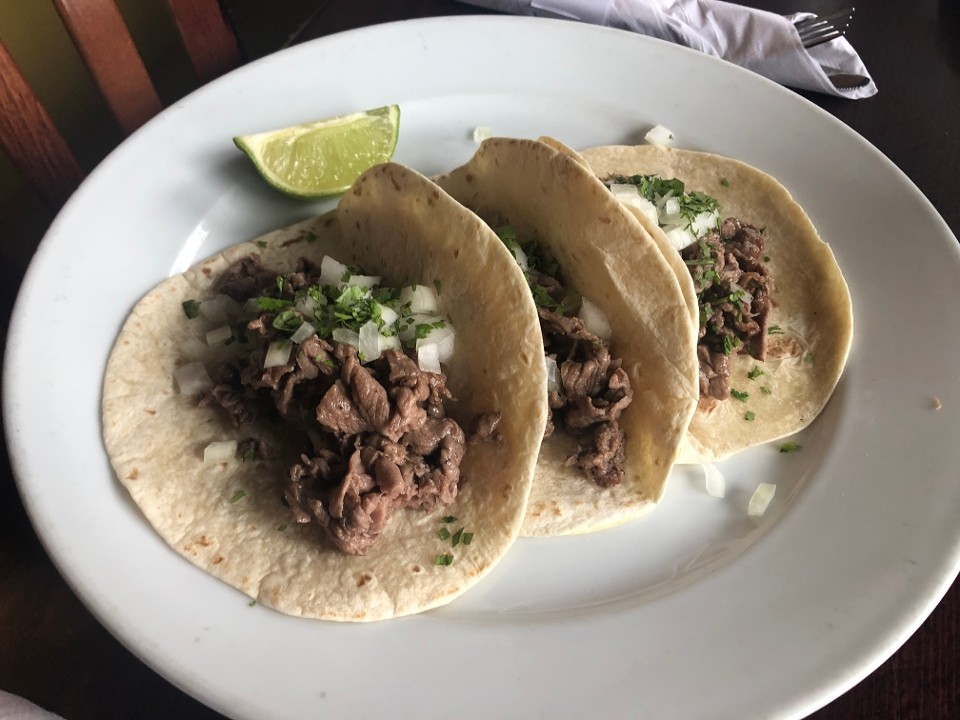 Steak Tacos w/ Onion & Cilantro