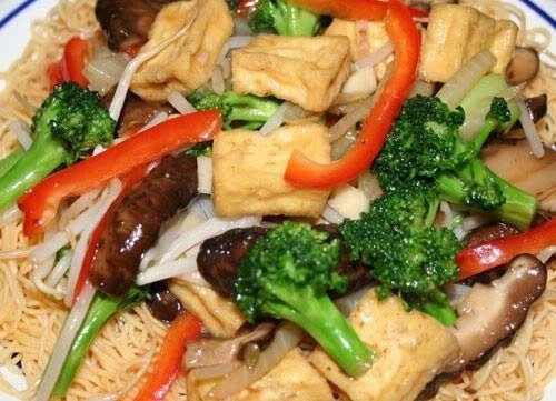 62 b. Vegetable and Tofu with Egg Noodles/Mi Chay