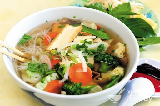 62a. Vegetable  and Tofu with Rice Noodles/Trieu Chau Chay