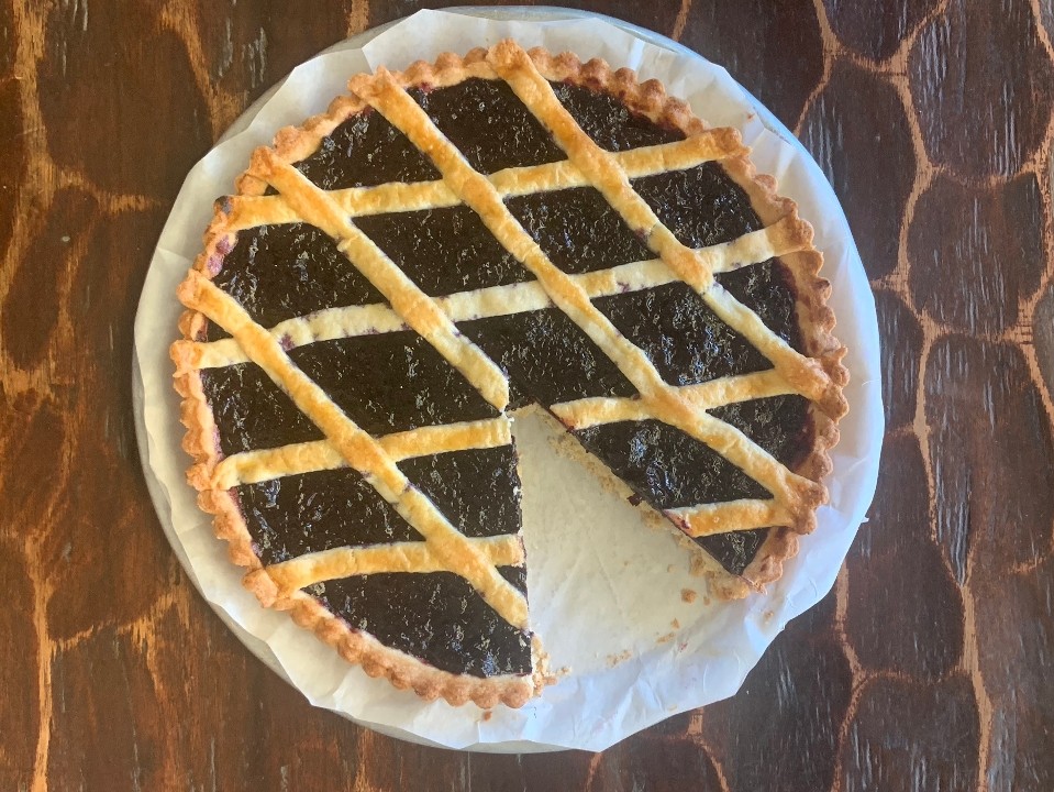 Blueberry Pie with Vanilla Gelato